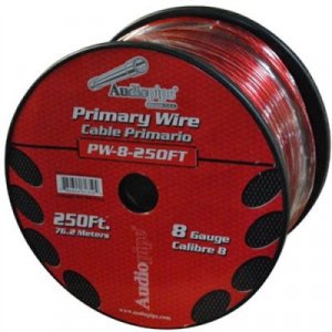 Audiopipe PW8RD Power Wire 8 Gauge 250 Foot  Red