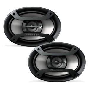 Pioneer TS-F6935R 3-Way Coaxial Car Audio Speakers - 6' x 9' Passive Car Speakers (Pair), 230 W Max Power, Black and Silver