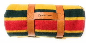Arcturus Carry Straps for Wool Blankets, Adjustable Eco-Leather Blanket Straps for Travel and Outdoor Use, Water and UV Light Resistant