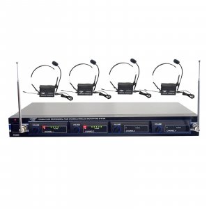 Pyle PDWM4400 4CH Wireless Belt pack Microphones