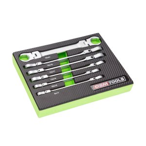 OEM Tools 22064 6-Piece Flex Head Flare Nut Wrench Set (Metric)