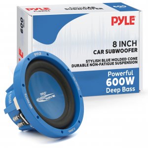 Pyle PLBW84 Subwoofer 8" Blue Wave 600 Watt Dvc 60oz Magnet