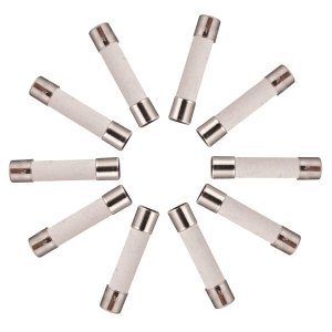 BOJACK 30AL250V 6x30mm 30A 250V Slow-Blow Ceramic Fuses 30 amp 250 Volt 0.24 x 1.18 Inch Ceramic Tube Time-delay Fuses (Pack of 20)