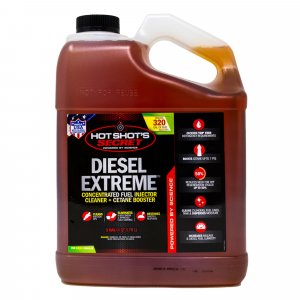 Hot Shot’s Secret Diesel Extreme 1 Gallon – Treats 320 Gallons – Concentrated Diesel Fuel Additive, Fuel System Cleaner and Injector Cleaner, Restores Engine Performance