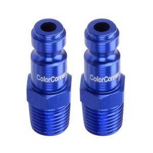 ColorConnex Plug (2-Pack), Automotive Type C, 1/4" MNPT, Blue - A72440C-2PK