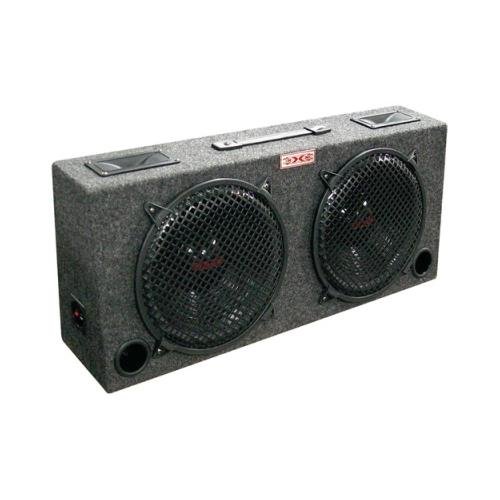 XXX KIC120 WOOFER BOX DUAL 12" 2-WAY LOADED ANGLE STYLE; 500WATTS