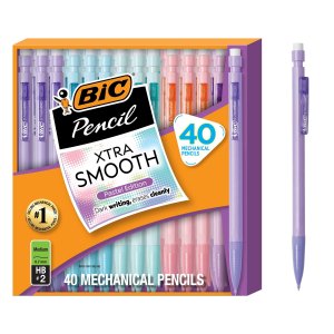 BIC Xtra-Smooth Mechanical Pencils, 0.7 mm Medium Point, 40-Count