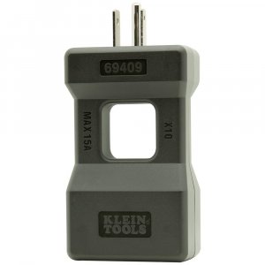 Klein Tools 69409 Line Splitter for Clamp Meter, Measures up to 15A Current Draw, 10x Measurement, Designed for North American Outlets