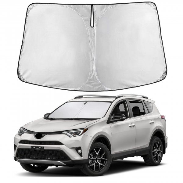 EcoNour Windshield Sunshade Compatible for Toyota RAV4 2013-2016 2017 2018