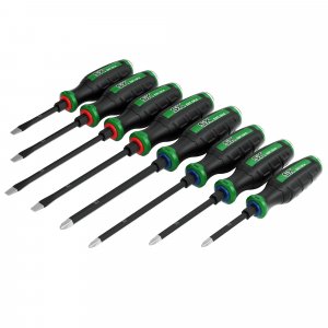 SK 8-Piece Screwdriver Set Heavy Duty, Demolition Screwdriver, S2 Steel