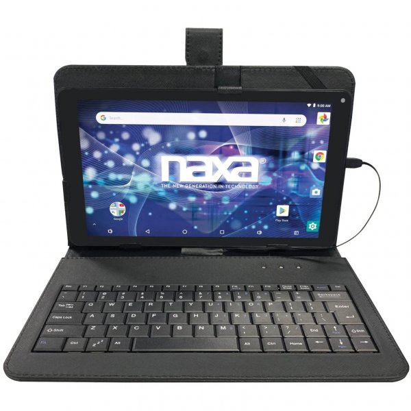 Naxa NID-1020 10.1" Core Tablet w/Android OS 8.1 and Keyboard