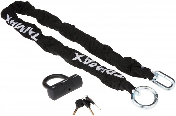 Trimax THEX5060 T-HEX 5 Super Chain & Disc U-Lock Combo Set