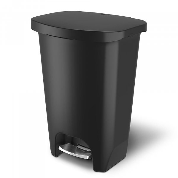 Glad Premium Trash Can with Clorox Odor Protection, 13 Gallon, Black