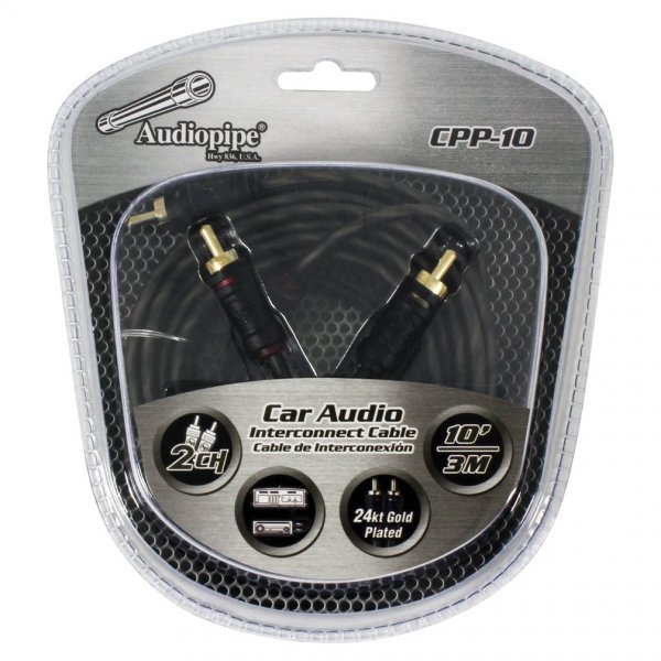 Audiopipe CPP10 10' foot Gold Plated Interconnect Cable