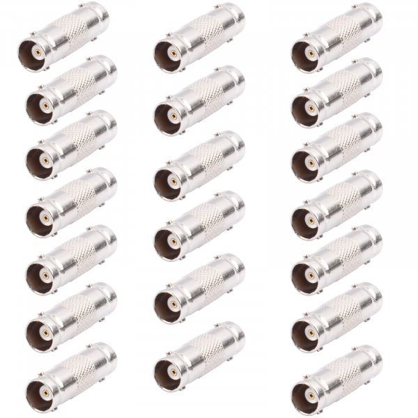 AIMHDUTY BNC Coupler 20-Pack Female to Female BNC Adapter Connector for CCTV Security Camera System Connection