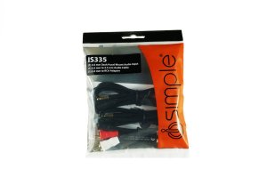 PAC IS335 dash mountable Aux input adapter 3.5mm to RCA adapter included