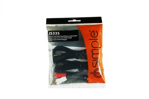 PAC IS335 dash mountable Aux input adapter 3.5mm to RCA adapter included