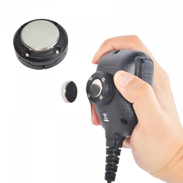 UAYESOK Magnetic Mobile Radio Mic Car Mount Holder, CB Mic Hanger Clip
