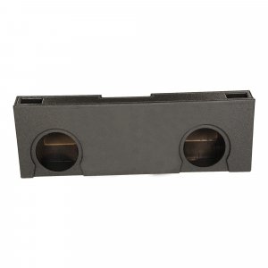 Q Power QBGMC07210 Dual 10" Vented Subwoofer Box For Chevy Crew Cab