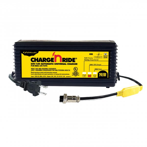 Schumacher 9402695 CR2 Charge N Ride 1.5 amp 16/24 Volt Battery Charger