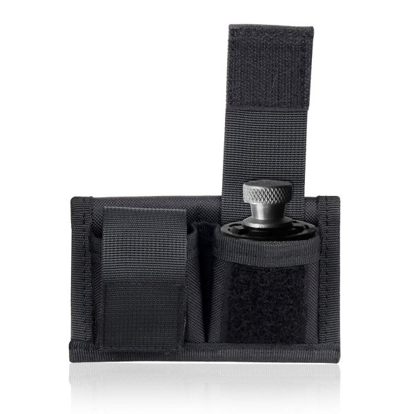 Kosibate Speedloader Pouch Case Holder Nylon Tactical Double Speedloader Belt Universal Fit .357 .44 Most from .38 to .45 Colt (Black)