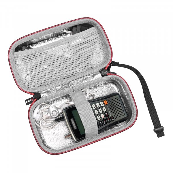 RLSOCO Travel Case for Uniden Bearcat BC125AT Handheld Scanner | Compact Design with YKK Zipper & Scratch Protection (Case Only)