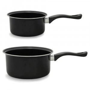 Brentwood Appliances BSP-1620 2-Piece Nonstick Carbon Steel Saucepan Set