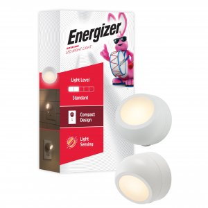 Energizer Plug in Night Light with Dusk to Dawn Sensor, 2 Pack