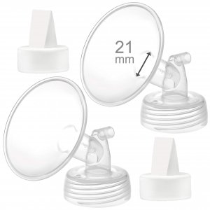 Maymom 21mm Flange and Duckbill Valve Compatible with Spectra S1 S2 9 Plus Replacment Pump Parts Not Original Spectra Flange Duckbill Valve