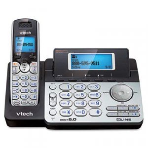 VTech DS6151 DECT 6.0 Cordless 2-Line Phone System with Digital Answering System