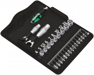 Wera 05135918001 Kompakt Zyklop Mini 2 Metric Socket/Bit Driver Set (27pc Set)