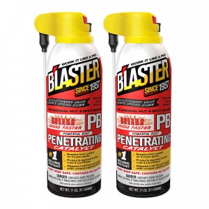 PB Blaster Penetrating Oil Spray, 11 oz Aerosol Cans (2-Pack) – Rust Remover & Bolt Loosener for Stuck Nuts, Bolts & Rusted Parts – Penetrating Catalyst for Automotive & Mechanical Use