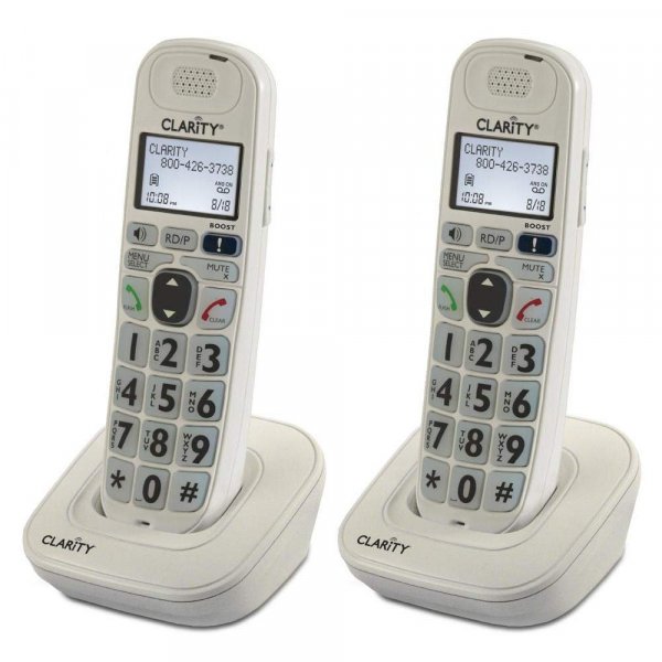 Clarity D704HS Moderate Hearing Loss Cordless Handset-Bundle (2 Pack)