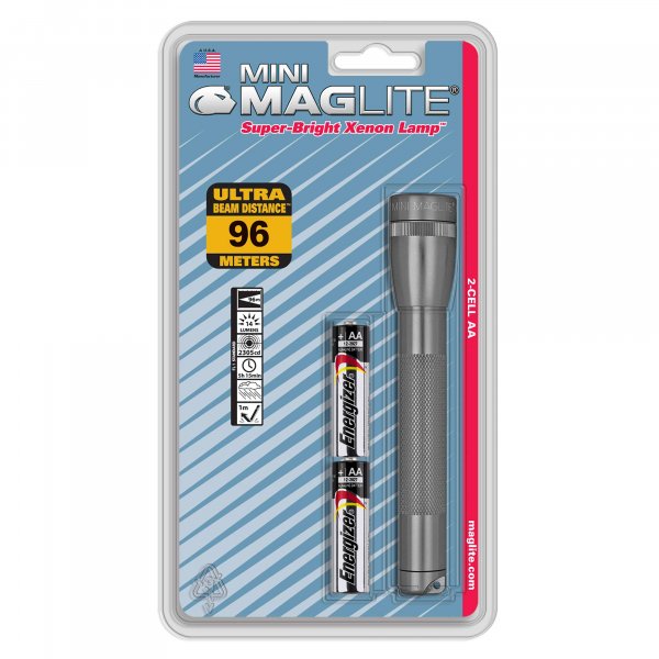 MAGLITE M2A096 MINI  AA GRAY