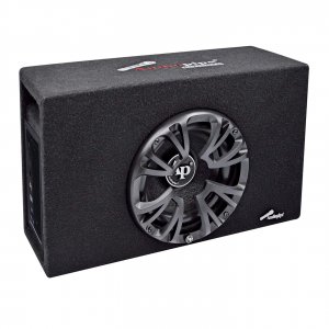 Audiopipe APMINIB800A Single 8" Amplified Ported Bass Enclosure 800 Watts