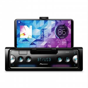 Pioneer SPH10BT SmartPhone Cradle Sync Mechless Receiver  w/Alexa/BT Single Din