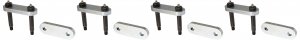 Morryde UO12021 Wet Bolt Hd Shackle Kit Tandem 3.125'' Shackles