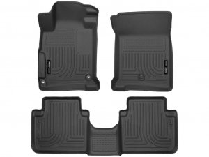 Husky 98481 Front/2nd Seat Floor Liners For 13-17 Honda Accord Sedan