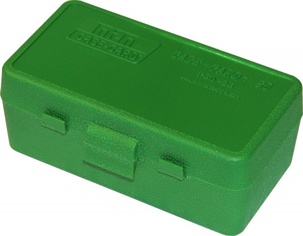 MTM Case-Gard MTM 50 Round Flip-Top Ammo Box 38/357 Cal (Green)