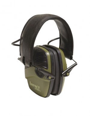 Howard Leight by Honeywell R-01526, Impact Sport Earmuffs, Olive Drab Green.