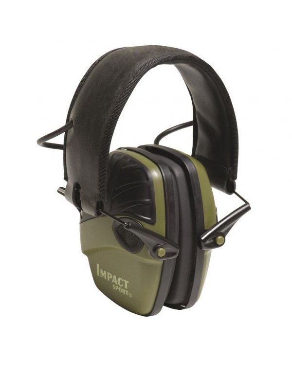 Howard Leight by Honeywell R-01526, Impact Sport Earmuffs, Olive Drab Green.