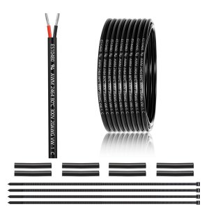 20 Gauge 2 Conductor Electrical Wire 25FT, UL 2464 20 AWG 2 Wire Cable