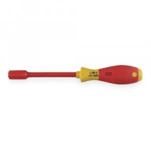 Wiha 32273 Insulated Nut Driver, 1000 Volt, 7/16 x 125mm