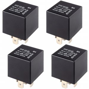 4 PCS Relays, 5 Pin Relay, 40A Waterproof Car Relays, 12V Relay Switch