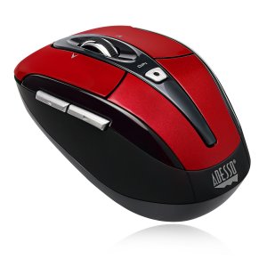 Adesso IMOUSE S60R iMouse S60 2.4 GHz Wireless Programmable Nano Mouse (Red)
