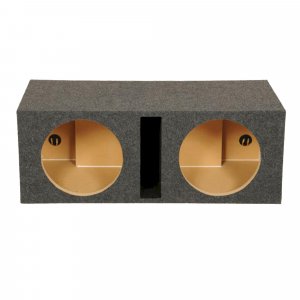 Q Power QHD212V Dual 12" Heavy Duty Vented Subwoofer Box