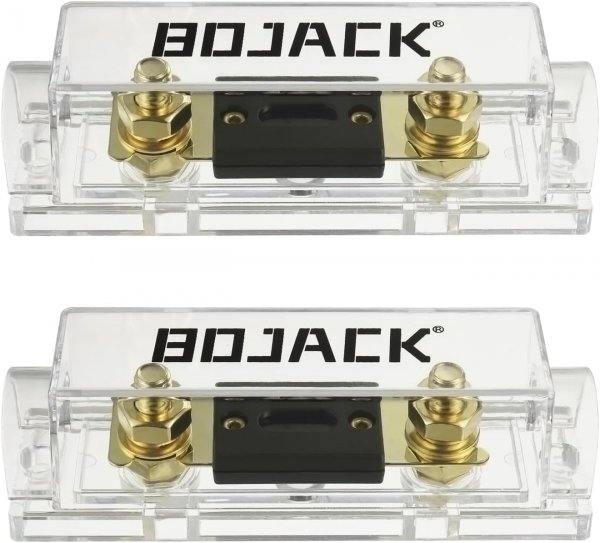 BOJACK 0/2/4 Gauge ANL Fuse Holder and 350 Amp ANL Fuses for 0 2 4 8 Gauge AWG Block, Automotive Fuse Holder 350A (Pack of 2)