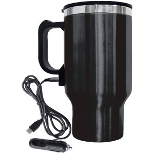 Brentwood Appliances CMB-16B 16oz Electric Coffee Mug w/Wire Car Plug