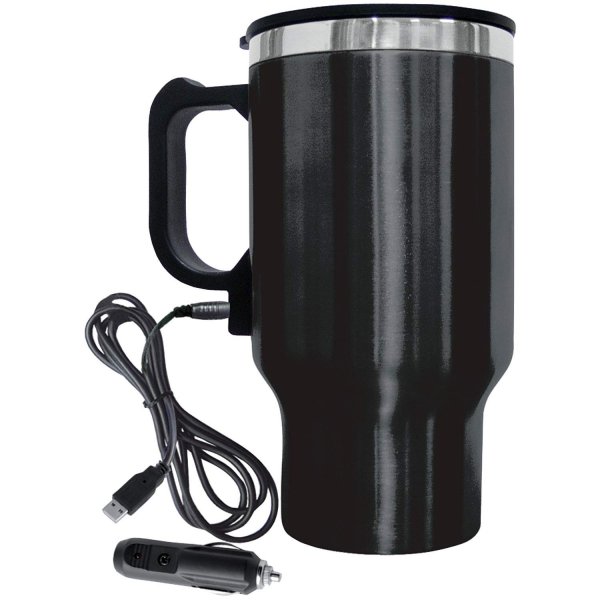 Brentwood Appliances CMB-16B 16oz Electric Coffee Mug w/Wire Car Plug
