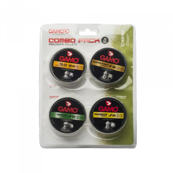 Gamo 63209295554 Combo Pack Assorted .22 Cal (Ts-22/Hunter/Magnum/Master Point)
